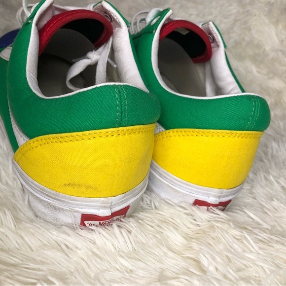 Color-block Vans with Red, Green, and Blue Accents size 11.5 - Picture 5 of 15